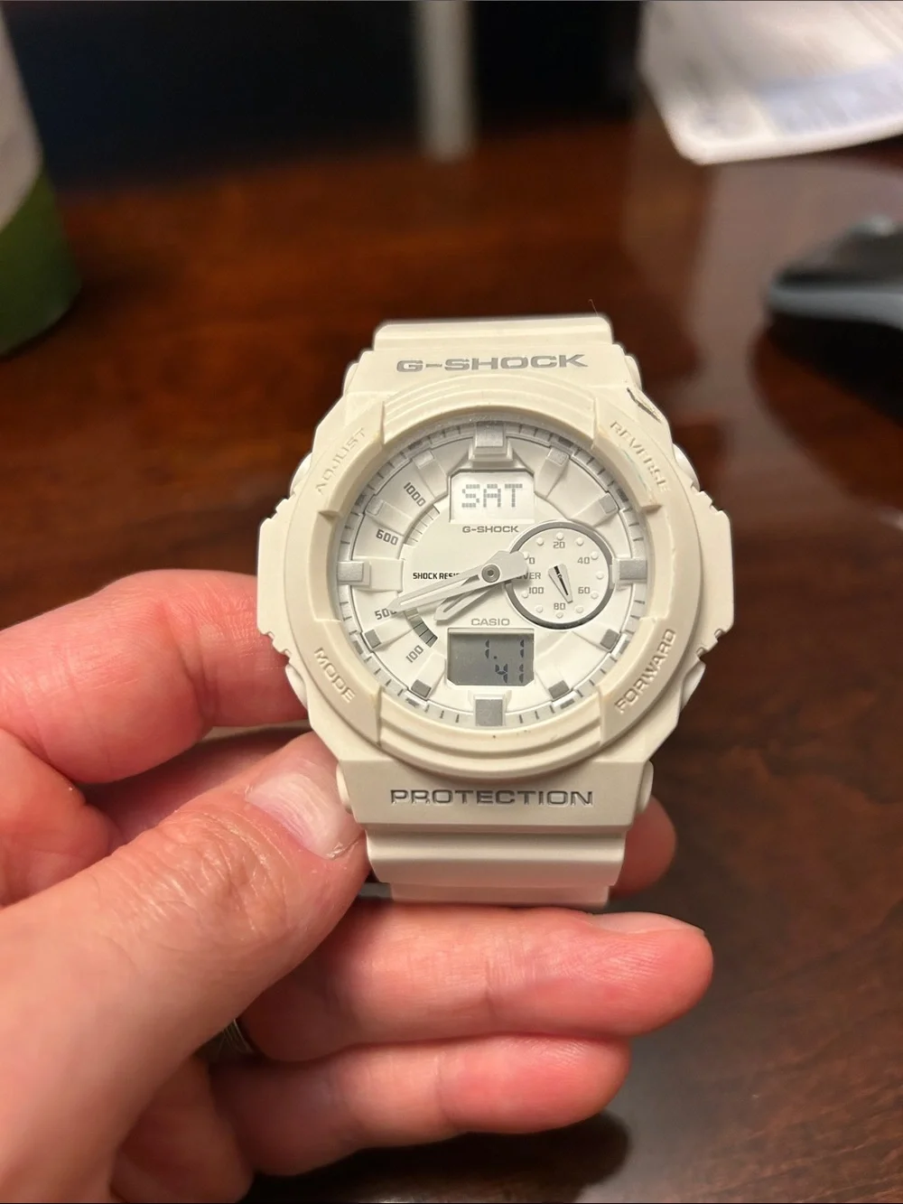 Casio G-Shock White Analog-Digital Watch - GA 150